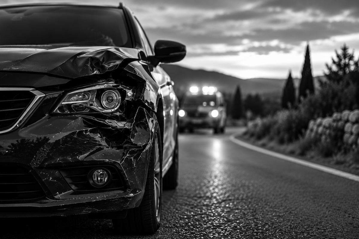 Accident de la route étang de Berre
